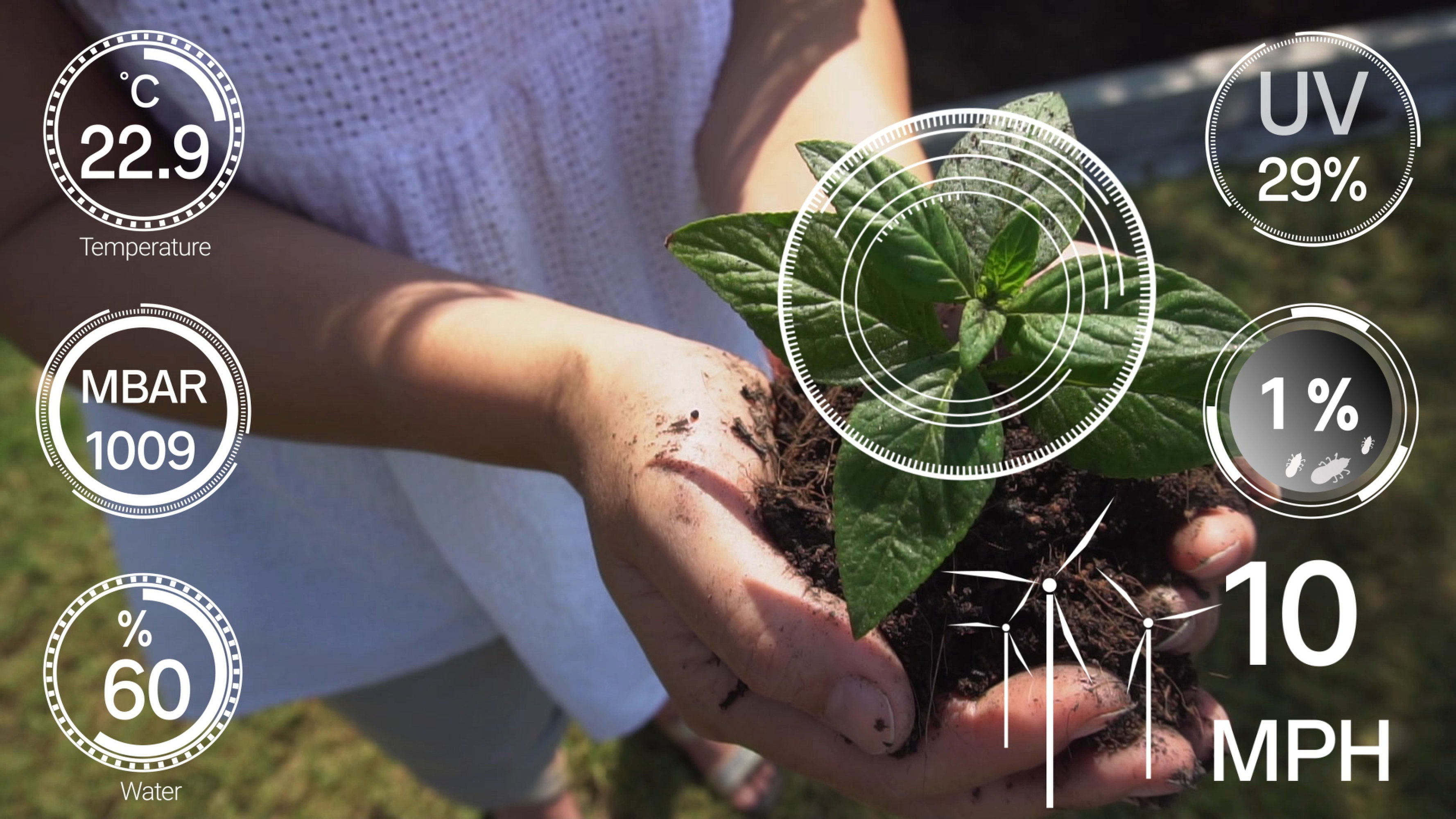 Smartfarming Bodenfeuchte Messung